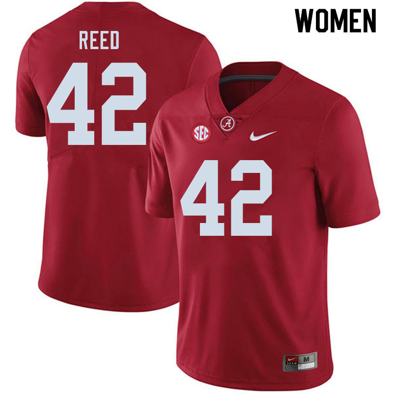 Women #42 Sam Reed Alabama Crimson Tide College Football Jerseys Sale-Crimson